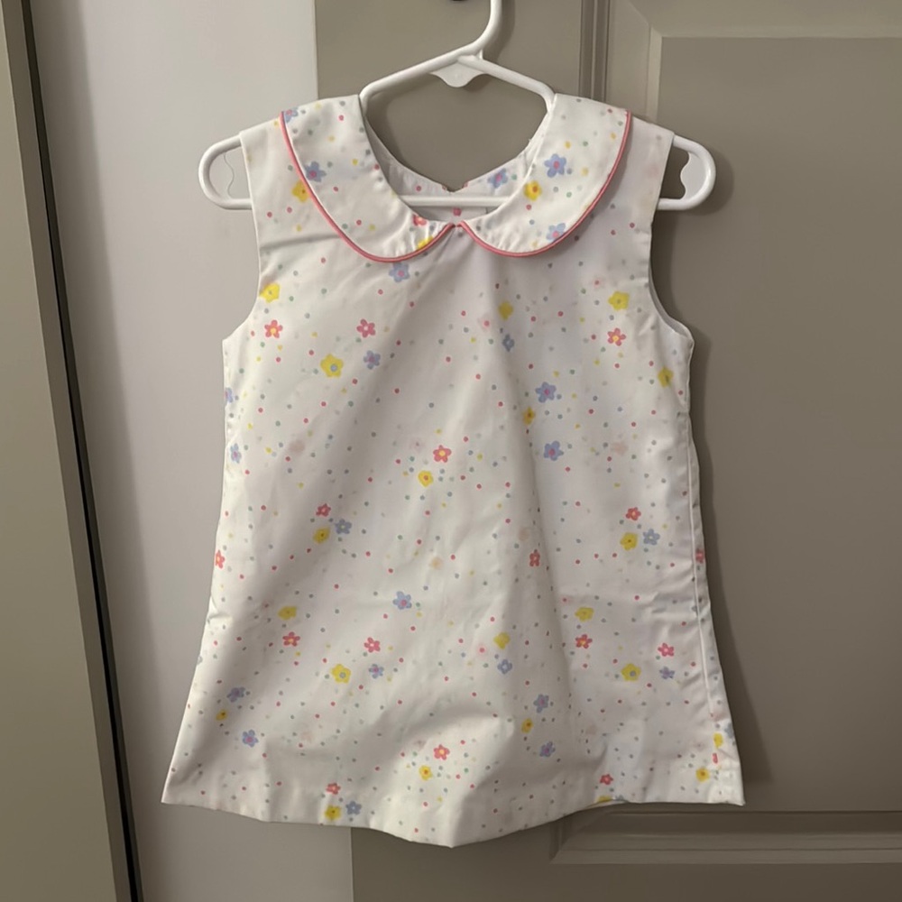 The Beaufort Bonnet Company White Floral Kids Dress